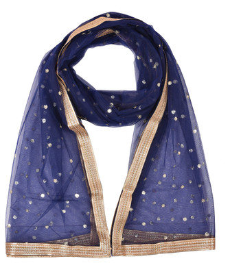 YOUTHQUAKE Net Embellished Women Dupatta
