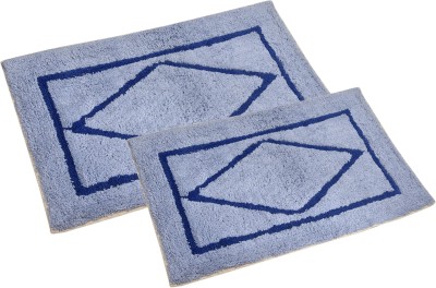 DEHATI STORE Polyester Baby Bath Mat(Blue, Medium, Pack of 2)