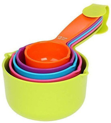 ZONOXO Multi Colour Measuring Cups for Cooking and Baking Measurement, Set of 5 Pieces Measuring Cup Set(30 ml, 60 ml, 80 ml, 125 ml, 250 ml)