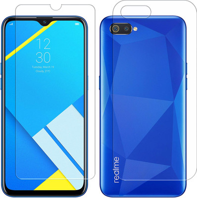 AS Front and Back Screen Guard for Realme C2, OPPO A1K(Pack of 2)