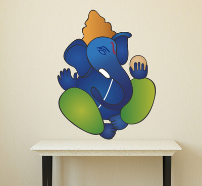 Littlebuds 60 cm Lord Ganesh Removable Sticker(Pack of 1)