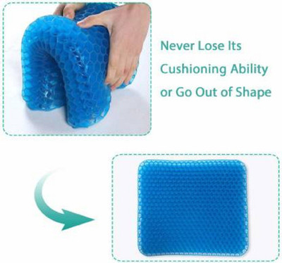 PYLAN Egg Sitter Seat Cushion with Non Slip Cover Back / Lumbar Support(Blue)