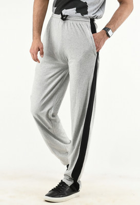 Indistar Solid Men Grey Track Pants