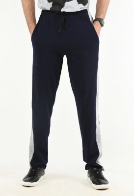 IndiWeaves Solid Men Dark Blue Track Pants