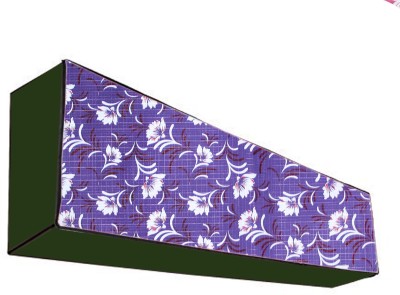 JM Homefurnishings Air Conditioner  Cover(Width: 108 cm, Purple, White)