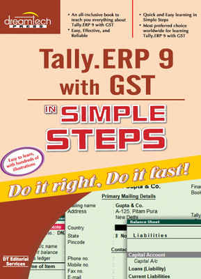 Tally.Erp 9 with Gst in Simple Steps First Edition(English, Paperback, unknown)