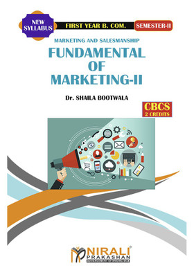 Marketing & Salesmanship FUNDAMENTAL OF MARKETING - II(English, Paperback, Dr. Shaila Bootwala)
