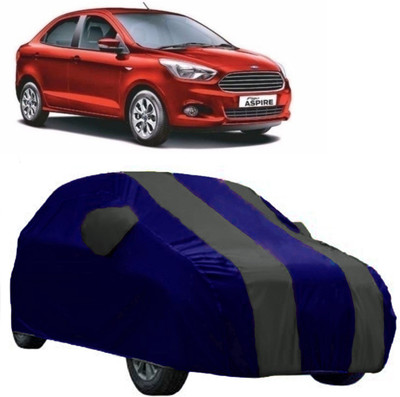 AutoKick Car Cover For Ford Figo Aspire (With Mirror Pockets)(Grey)