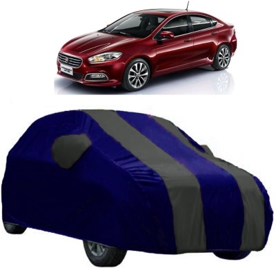 AutoKick Car Cover For Fiat Viaggio (With Mirror Pockets)(Multicolor)