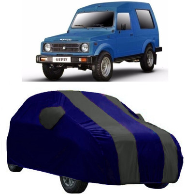 AutoRock Car Cover For Maruti Suzuki Gypsy MG-410 (With Mirror Pockets)(Grey)