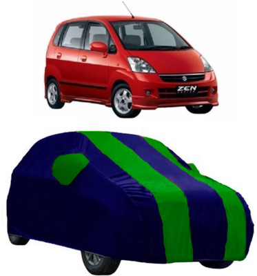 AutoRock Car Cover For Maruti Suzuki Zen Estilo (With Mirror Pockets)(Green)