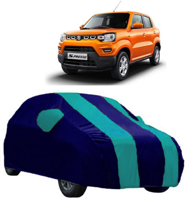 AutoRock Car Cover For Maruti Suzuki S-Presso (With Mirror Pockets)(Blue)