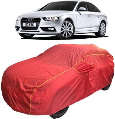 MoTRoX Car Cover For Audi S4 (With Mirror Pockets)(Red)