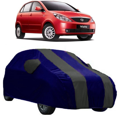 AutoRock Car Cover For Tata Vista Tech (With Mirror Pockets)(Grey)