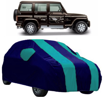 AutoRock Car Cover For Mahindra Bolero (With Mirror Pockets)(Blue)