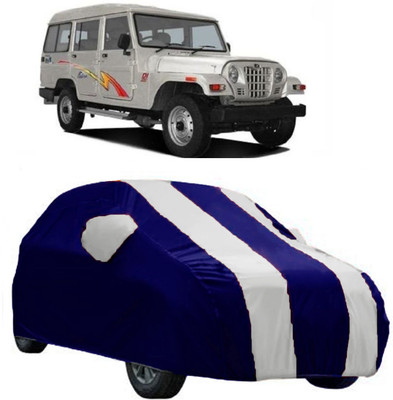 AutoRock Car Cover For Mahindra Marshal (With Mirror Pockets)(White)
