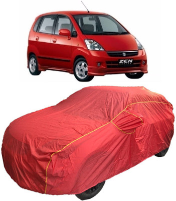 MoTRoX Car Cover For Maruti Suzuki Zen Estilo (With Mirror Pockets)(Red)