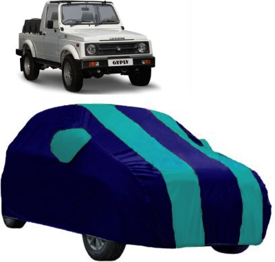 AutoRock Car Cover For Maruti Suzuki Gypsy King (With Mirror Pockets)(Blue)