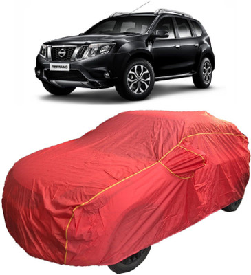 MoTRoX Car Cover For Nissan Terrano (With Mirror Pockets)(Red)