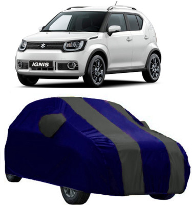 AutoKick Car Cover For Maruti Suzuki Ignis (With Mirror Pockets)(Grey)