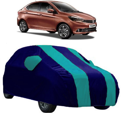 AutoKick Car Cover For Tata Tigor (With Mirror Pockets)(Blue)