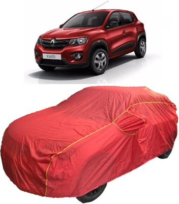MoTRoX Car Cover For Renault Kwid (With Mirror Pockets)(Red)
