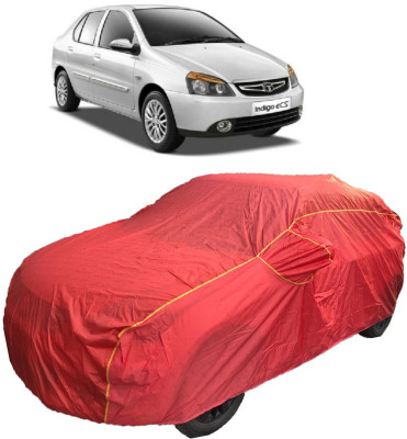 MoTRoX Car Cover For Tata Indigo eCS (With Mirror Pockets)(Red)