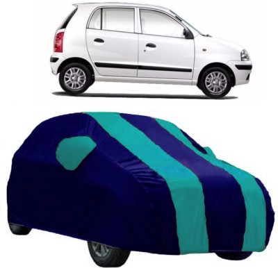 AutoRock Car Cover For Hyundai Santro Xing (With Mirror Pockets)(Multicolor, Blue)