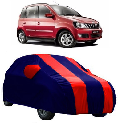 CRONEX Car Cover For Mahindra Quanto (With Mirror Pockets)(Red, Blue)