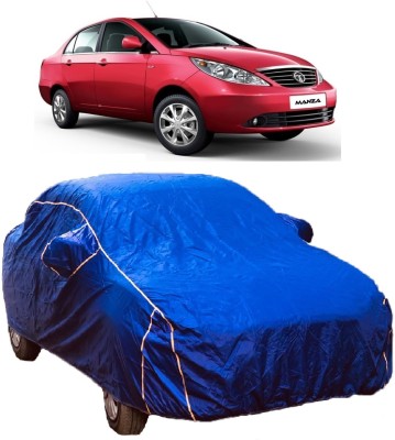 MoTRoX Car Cover For Tata Manza (With Mirror Pockets)(Blue)