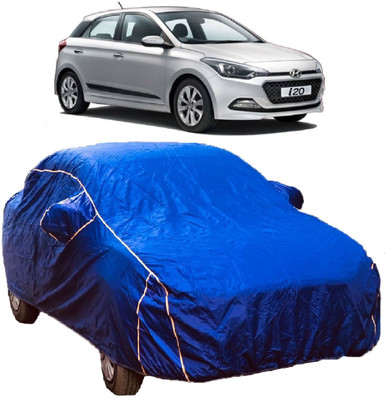 MoTRoX Car Cover For Hyundai i20 (With Mirror Pockets)(Blue)