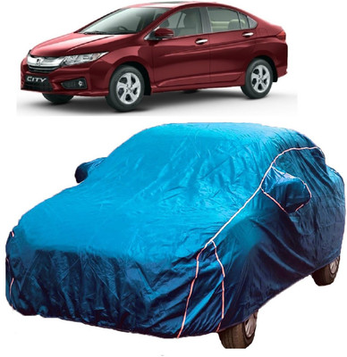 MoTRoX Car Cover For Honda City i-Dtec (With Mirror Pockets)(Blue)