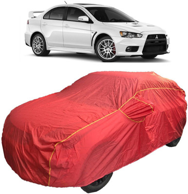 MoTRoX Car Cover For Mitsubishi Lancer (With Mirror Pockets)(Red)