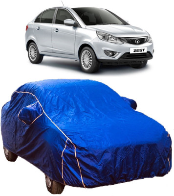 MoTRoX Car Cover For Tata Zest (With Mirror Pockets)(Blue)