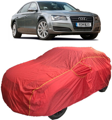 MoTRoX Car Cover For Audi S8 (With Mirror Pockets)(Red)