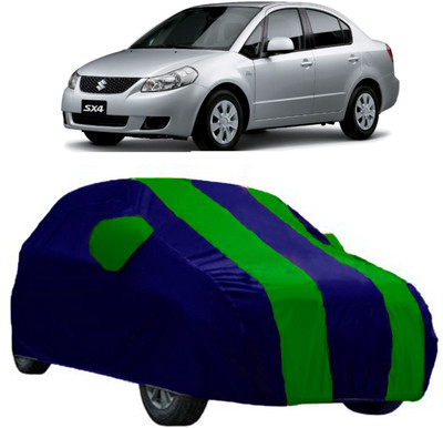 AutoRock Car Cover For Maruti Suzuki SX4 (With Mirror Pockets)(Green)