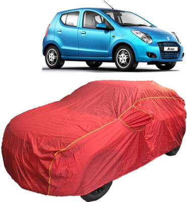 MoTRoX Car Cover For Maruti Suzuki A-Star (With Mirror Pockets)(Red)