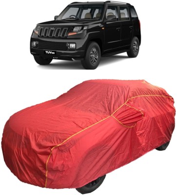 MoTRoX Car Cover For Mahindra TUV300 (With Mirror Pockets)(Red)