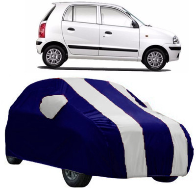 AutoRock Car Cover For Hyundai Santro Xing (With Mirror Pockets)(White)