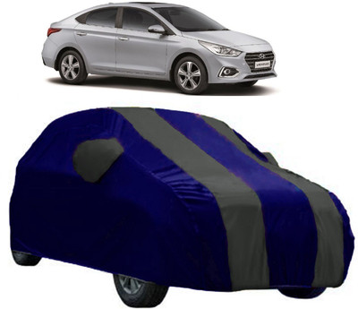 AutoRock Car Cover For Hyundai Verna Transform (With Mirror Pockets)(Grey)