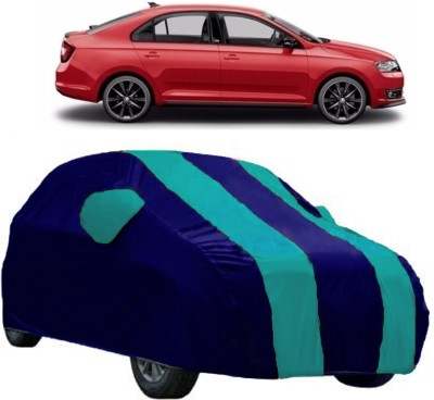 AutoKick Car Cover For Skoda Rapid (With Mirror Pockets)(Multicolor)