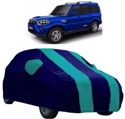 AutoRock Car Cover For Mahindra Scorpio (With Mirror Pockets)(Blue)