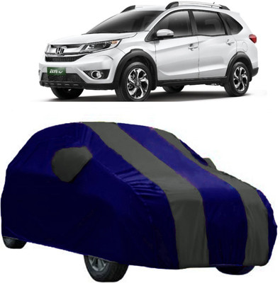 AutoCover Car Cover For Honda BRV (With Mirror Pockets)(Grey, Blue)