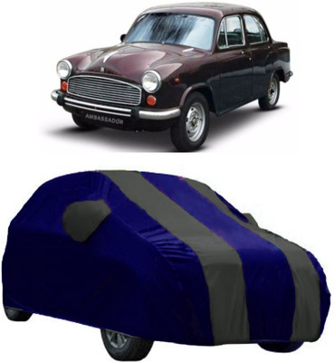 AutoRock Car Cover For HM Ambassador MPFi (With Mirror Pockets)(Grey)