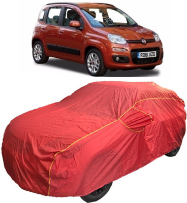 MoTRoX Car Cover For Fiat Panda (With Mirror Pockets)(Red)