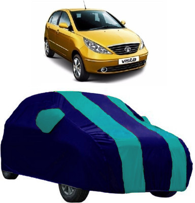 AutoRock Car Cover For Tata Vista (With Mirror Pockets)(Blue)