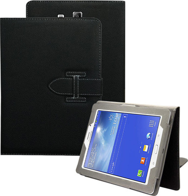 TGK Book Cover for Samsung Galaxy Tab 3 7.0 inch NEO Lite TAB 3V, T116, T113, T110, T111 H Style Leather Case(Black, Cases with Holder)