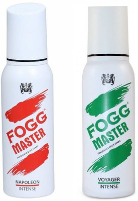 FOGG voyager + napoleon intense 120 ml *2 deo pack of 2 Deodorant Spray  -  For Men & Women(120 ml, Pack of 2)