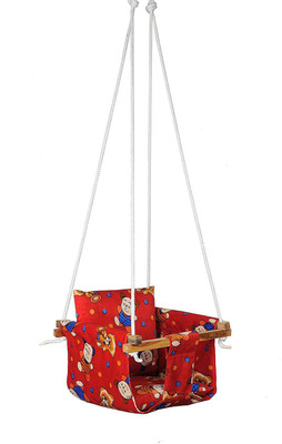 AHREE Cotton, Wooden Hammock(Red)