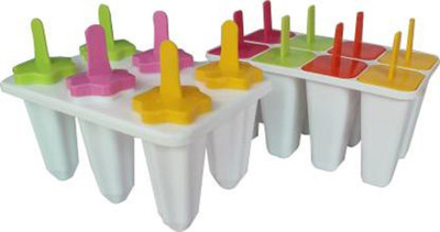 BIZOLO Multicolor Plastic Ice Cube Tray(Pack of2)